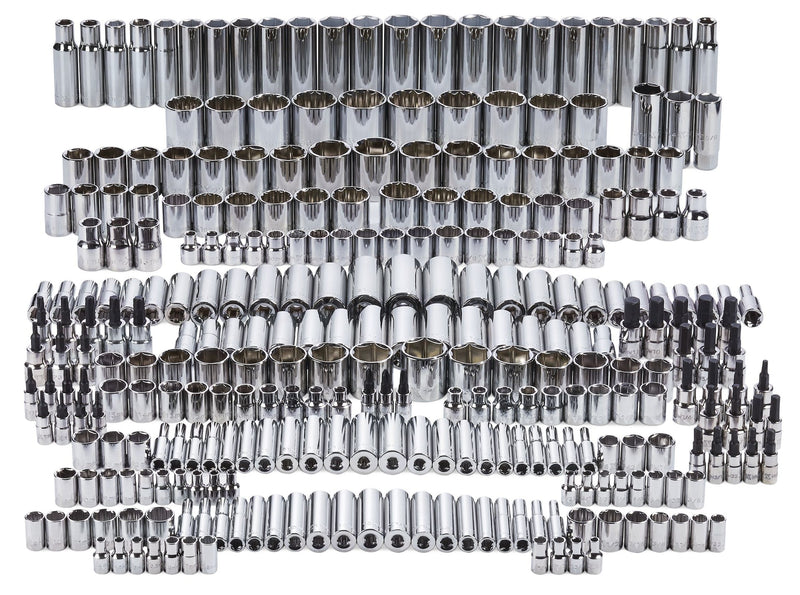 MAXIMUM Master Socket Set, 300-pc, CRV, Nickel-Chrome Plating R6