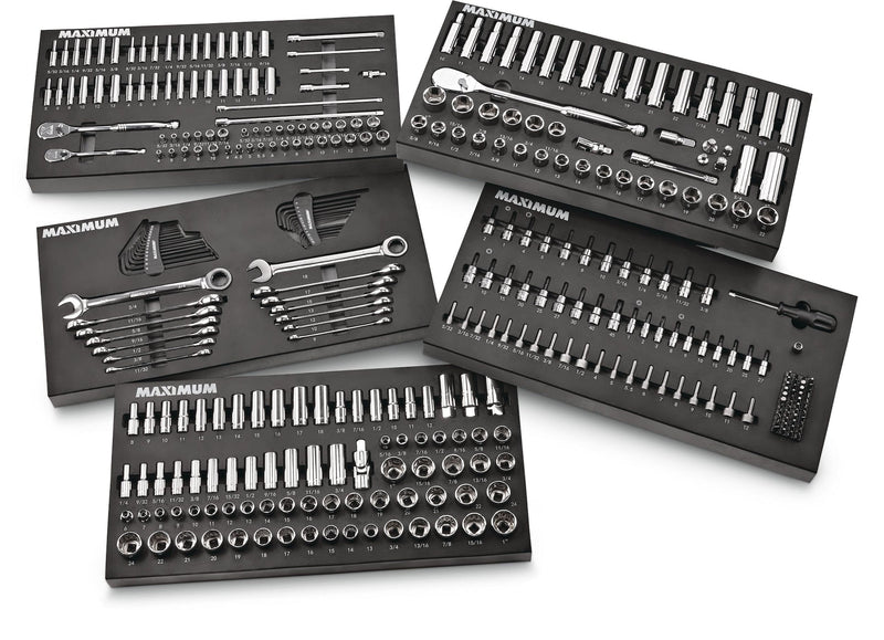 MAXIMUM Professional Grade Socket Set, 346-pc, CRV, Nickel-Chrome Plating I8