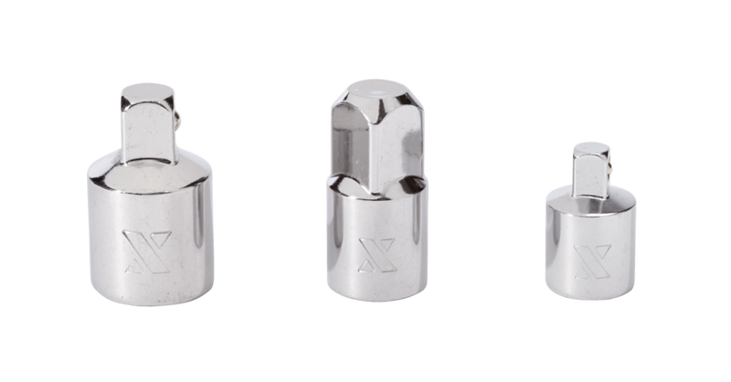 MAXIMUM Socket Adapter Set, 3-pc, Nickel-Chrome Plating L0