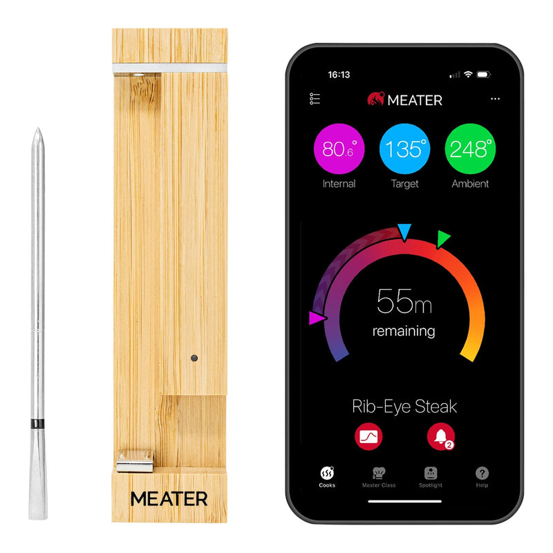 MEATER 2 Plus Wireless BBQ Food & Meat Thermometer with Bluetooth, Silver O0
