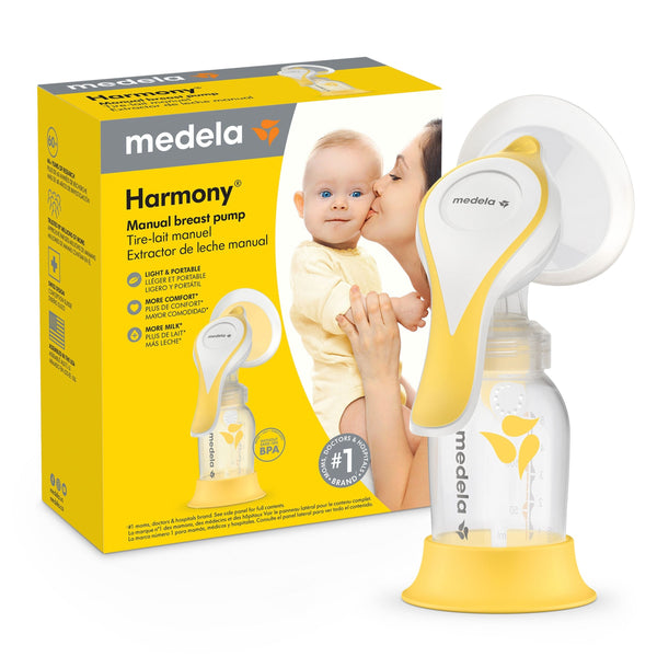 medela Harmony Flex Manual Breast Pump, Clear I3