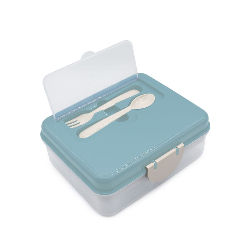 melii Two-Tiered Bento Food Storage Container, Sage Mint K7