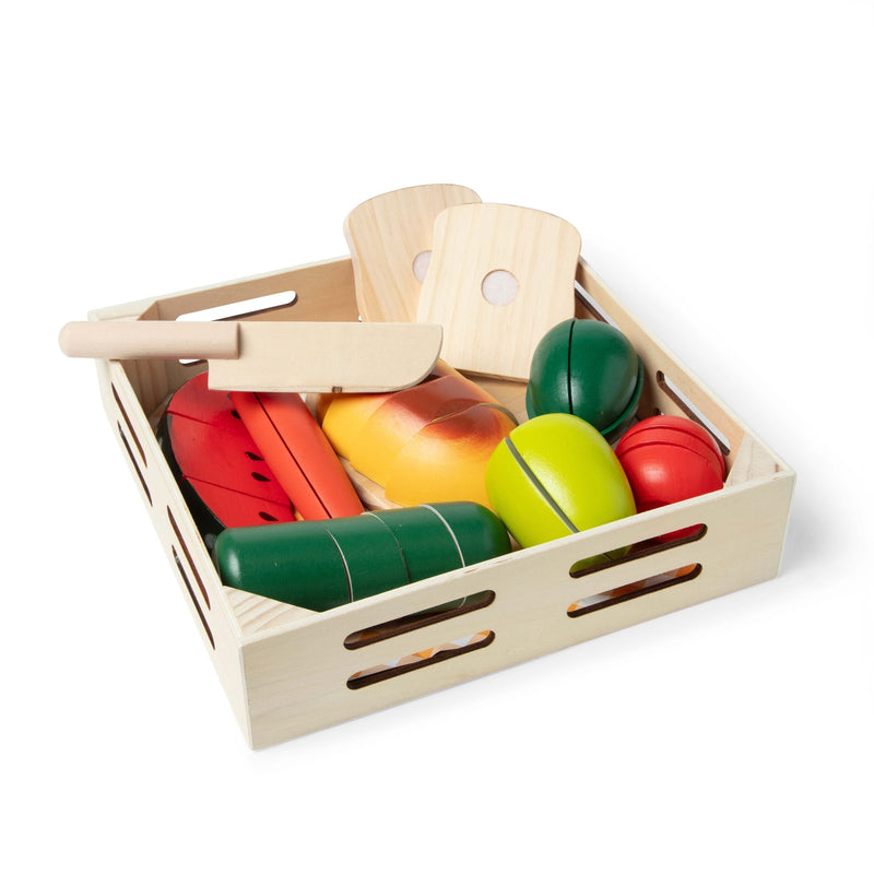 Melissa & Doug Wooden Cutting Food Playset, Ages 3+ Z2