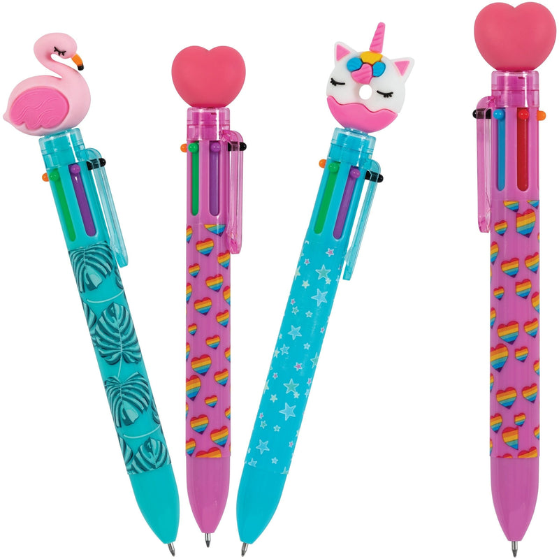 Merangue Pen With Fun Toppers, Assorted Colours N2