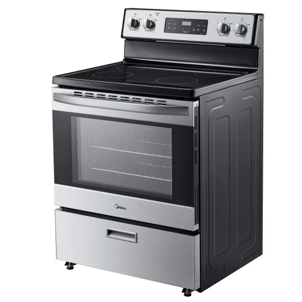 Midea 30 in. 5.1 cu.ft. Freestanding 4-Element Range with Storage Drawer U2