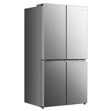Midea 33 in. 22.8 cu ft. Stainless Steel Counter Depth Bottom Mount Refrigerator with Auto Ice Maker in Freezer