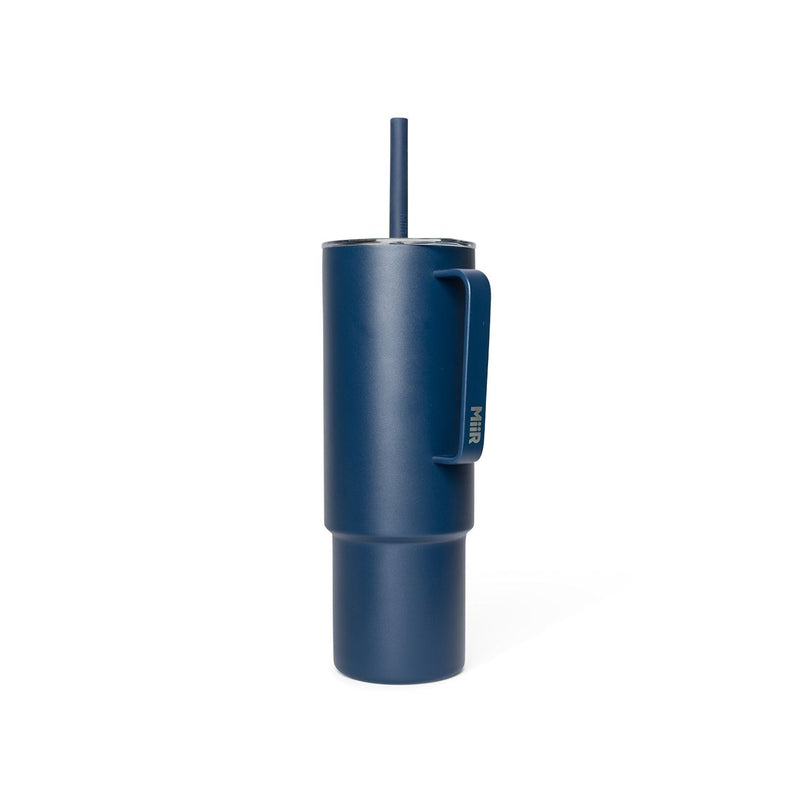 MiiR Stainless Steel Insulated All Day Straw Cup with Handle, Tidal Blue, 32-oz B2