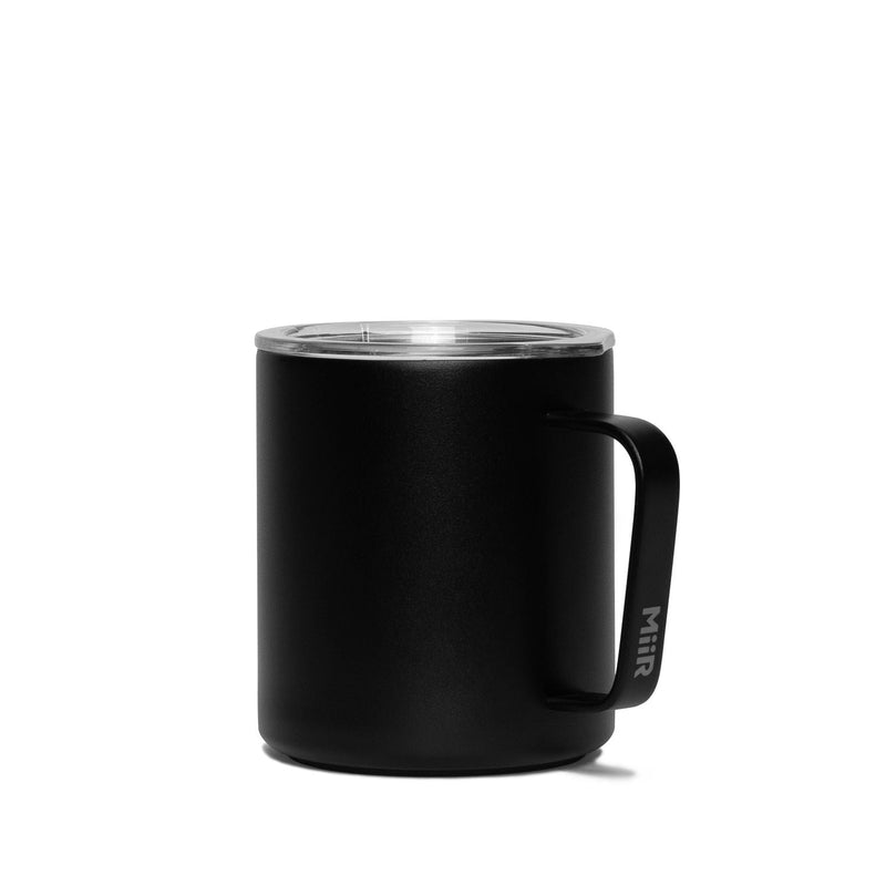 MiiR Stainless Steel Insulated Camp Cup with Press-Fit Slide Lid, Black, 12-oz P2