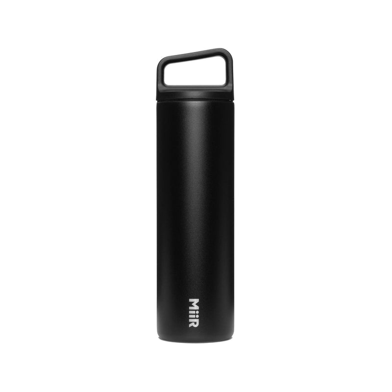 MiiR Wide Mouth Stainless Steel Insulated Travel Water Bottle, Black, 20-oz R9