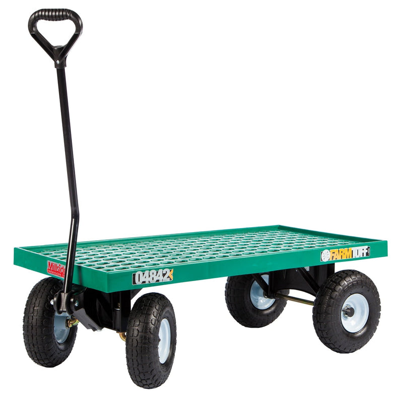 Millside Poly Deck Garden Wagon, 20-in x 40-in Y8