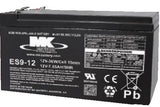 MK Battery 12-Volt 9 Ah SLA Battery, F2 Terminal