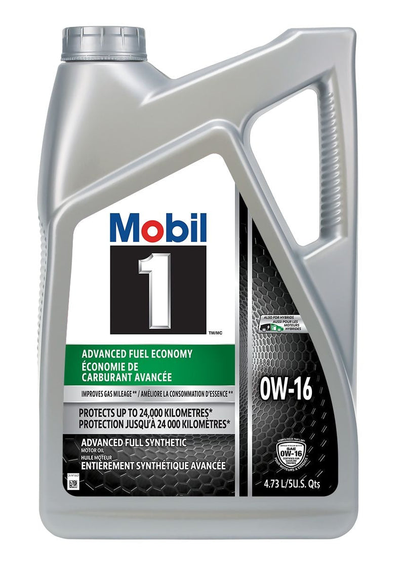 Mobil 1 Advanced Fuel Economy 0W16 Synthetic Engine/Motor Oil, 4.73-L Q4