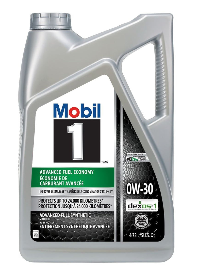 Mobil 1 Advanced Fuel Economy 0W30 Synthetic Engine/Motor Oil, 4.73-L N7