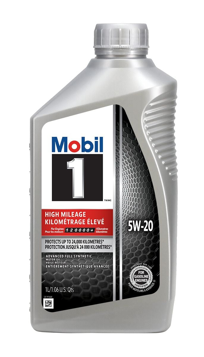 Mobil 1 High Mileage 5W20 Synthetic Engine/Motor Oil, 1-L N5