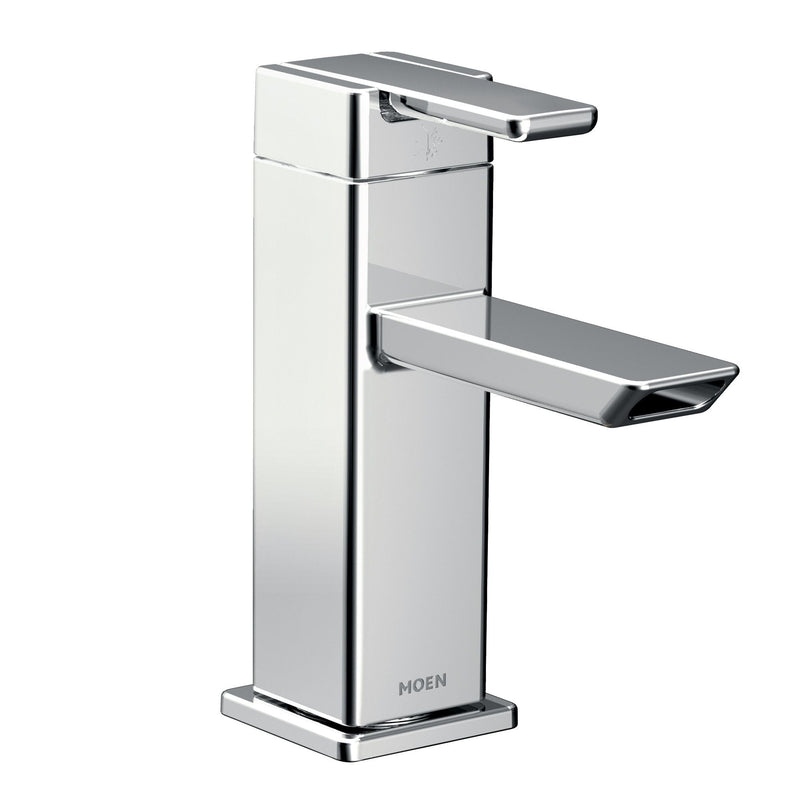 Moen 90-Degree 1-Handle Modern Lavatory Faucet, Chrome J8