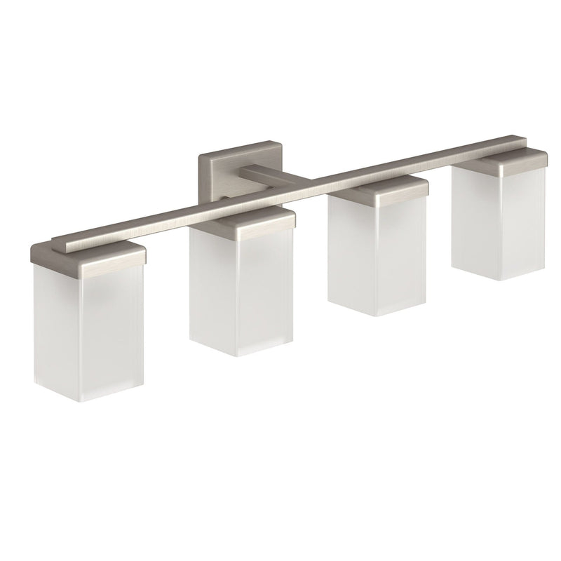 Moen 90-Degree Vanity Lighting Fixture, Brushed Nickel, 4-L Z1