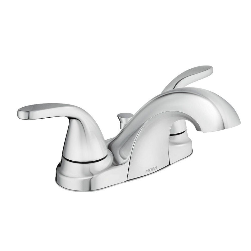 Moen Adler Double Handle Bathroom Faucet, Chrome B8