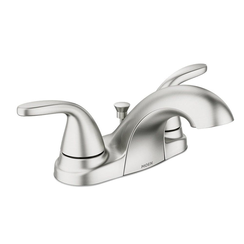 Moen Adler Double Handle Bathroom Faucet, Spot Resist Brushed Nickel Y0