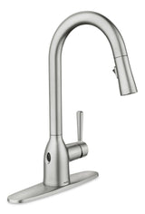 Moen Adler Single Handle Kitchen Faucet with Motionsense, Spot Resist Stainless