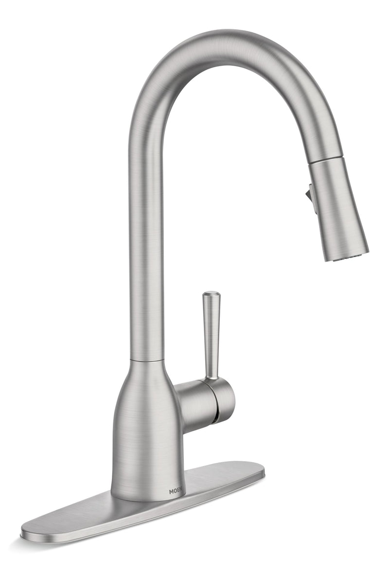 Moen Adler Single Handle Pulldown Kitchen Faucet, Spot Resist Stainless L3