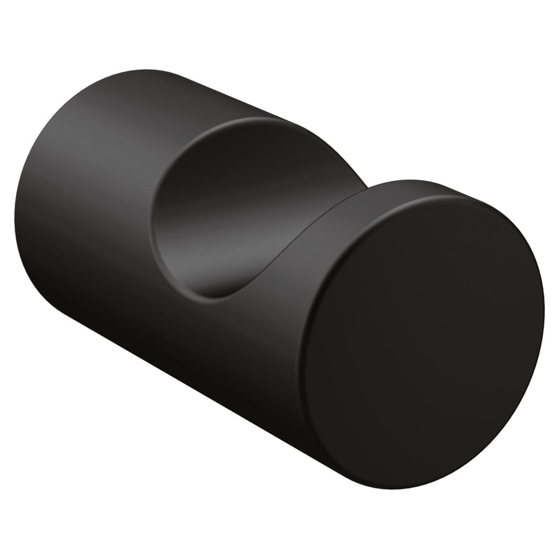 Moen Align Modern Single Swivel Robe Hook, Matte Black C3