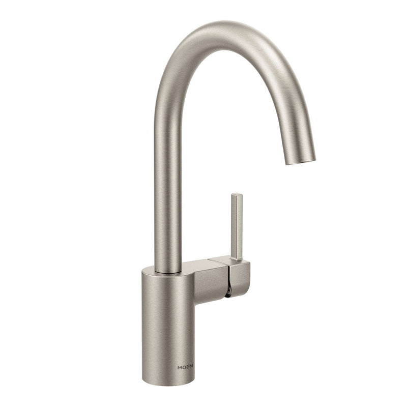 Moen Align Single Handle High Arc Modern Pull Down Sprayer Kitchen Faucet, Stainless Steel C1