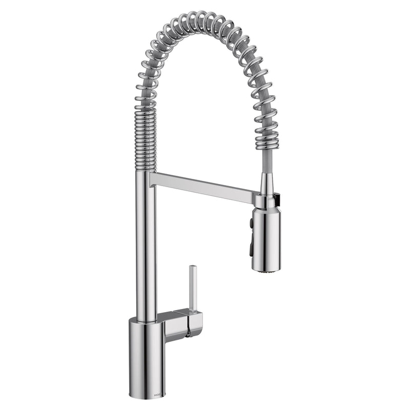 Moen Align Single Handle High Arc Pull Down Sprayer Kitchen Faucet, Chrome D5