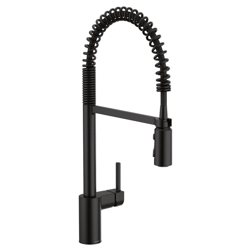 Moen Align Single Handle High Arc Pull Down Sprayer Kitchen Faucet, Matte Black O6