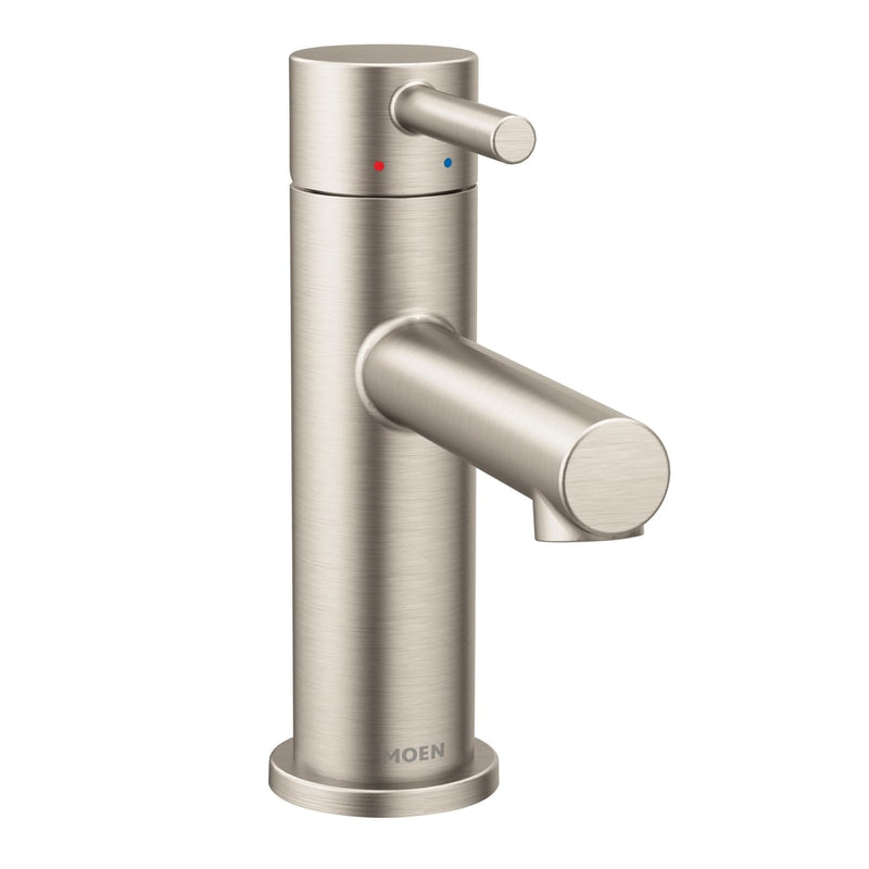 Moen Align Single Handle High Arc Single Hole Bathroom Sink Faucet, Brushed Nickel F7
