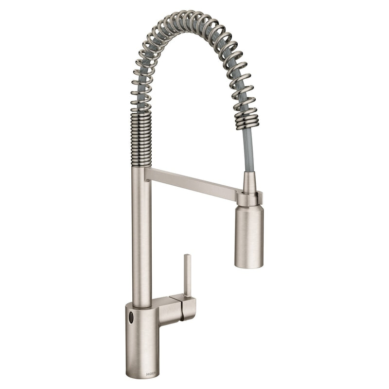 Moen Align Single Handle Touchless Pull Down Sprayer Kitchen Faucet with MotionSense, Stainless Steel S2