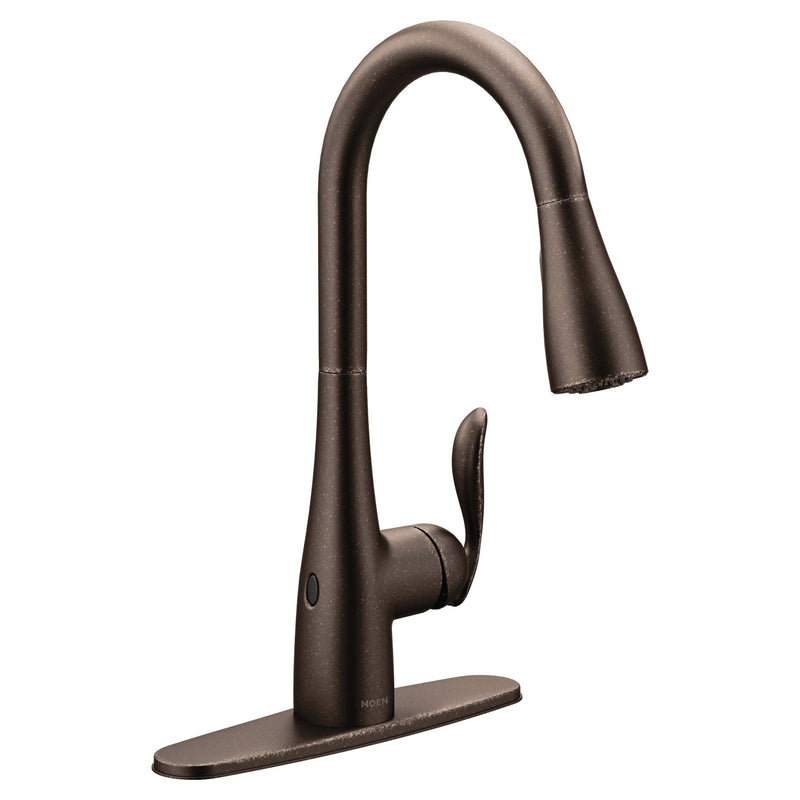 Moen Arbor MotionSense 1-Handle Pulldown Kitchen Faucet, Oil Rubbed Bronze Y3