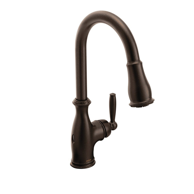 Moen Arbor Single Handle Touchless Sprayer Kitchen Faucet with MotionSense & Power Clean, Oil Rubbed Bronze N1