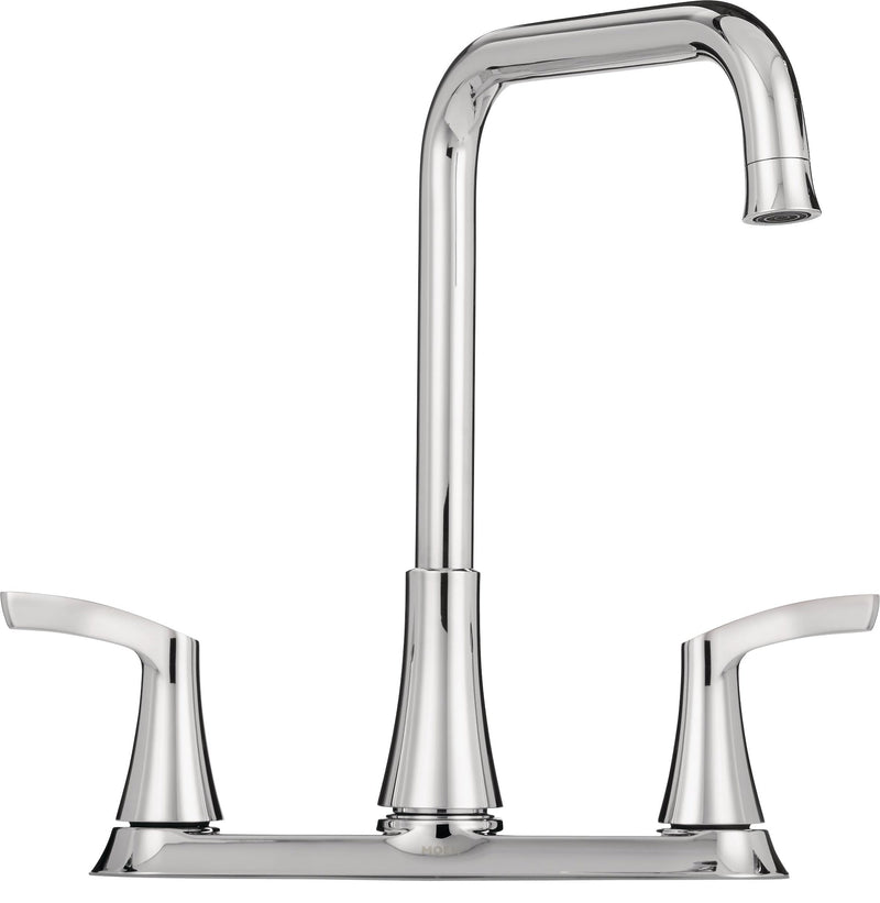 Moen Danika Double Handle Kitchen Faucet, Chrome S0