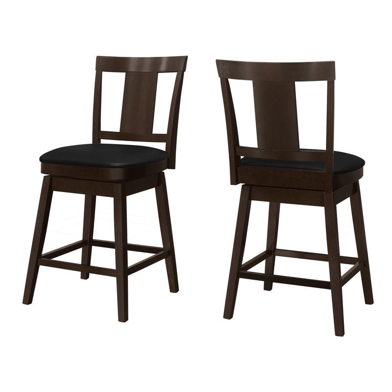 Monarch Specialities Panel Swivel Barstool Set, 39-in, 2-pc B0