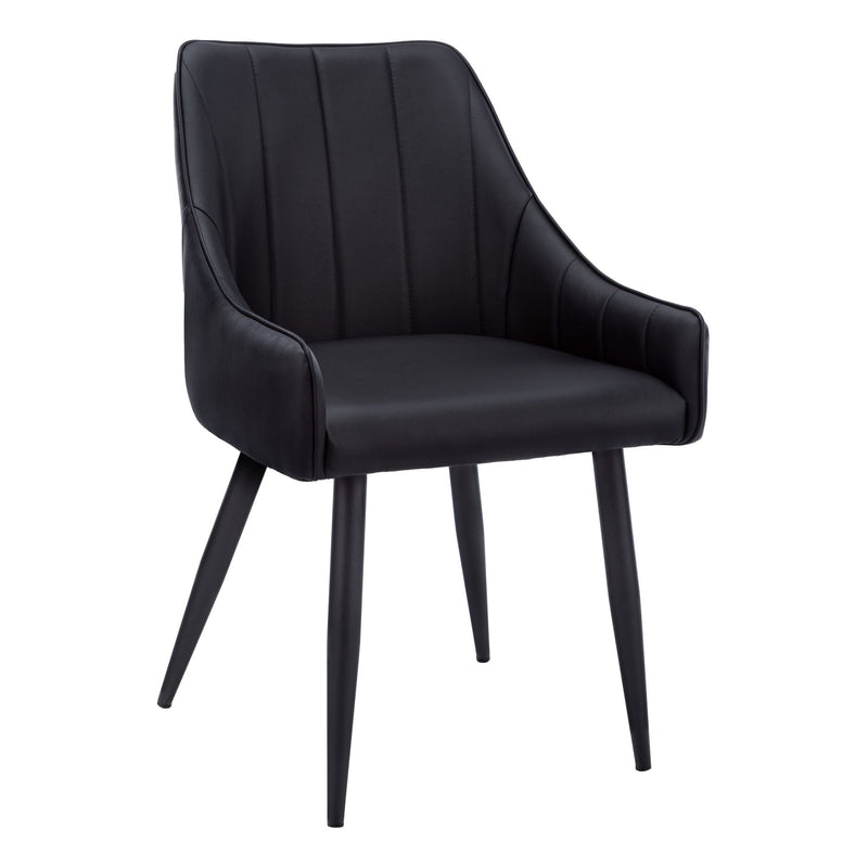 Monarch Tufted Leather Look Dining Chair Set, 2-pc W8