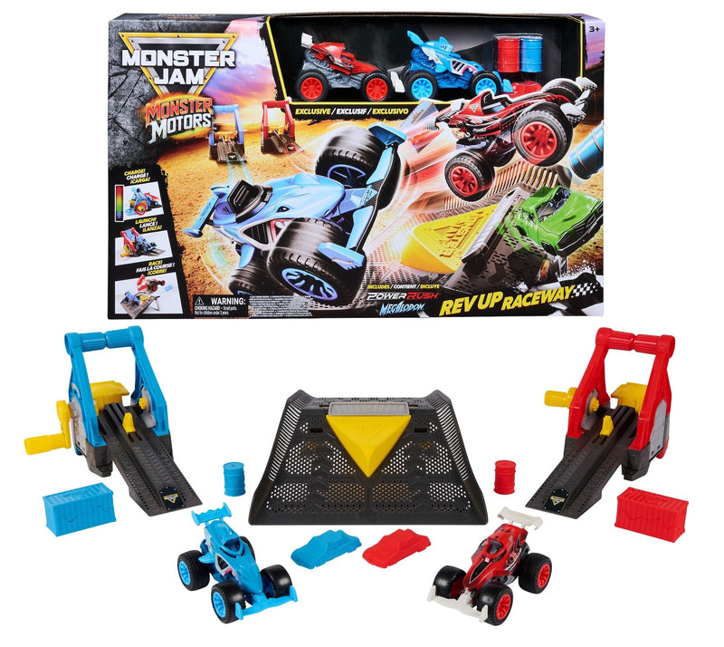 Monster Jam 1:64 Deluxe Light Up Playset R3