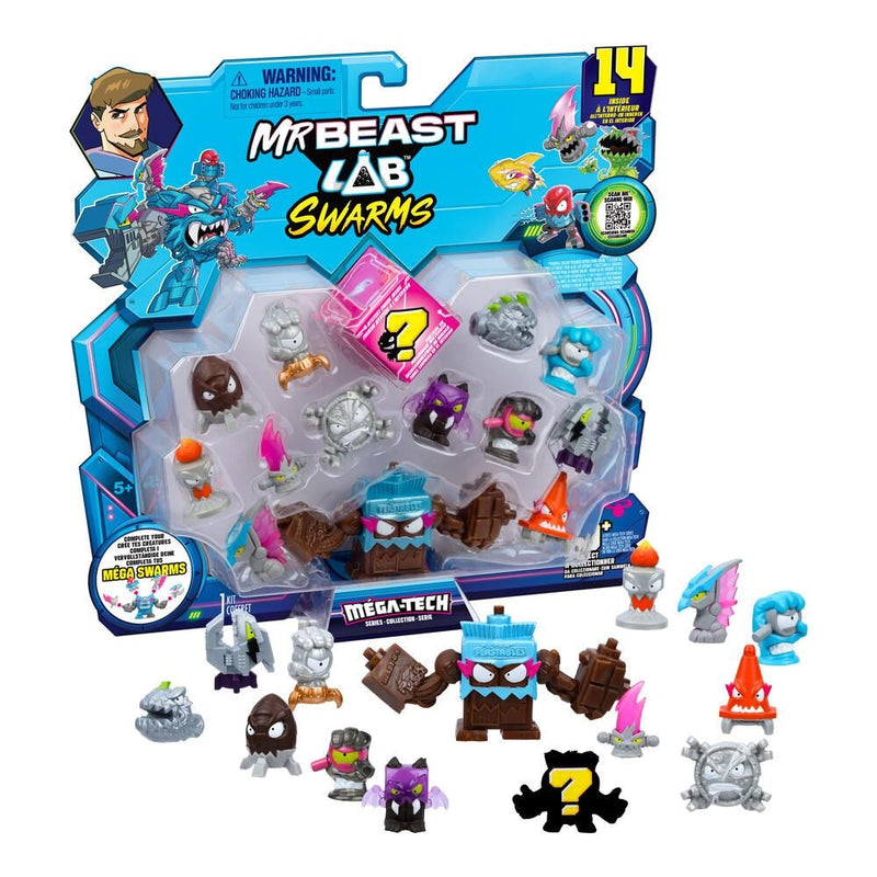 Moose Mr. Beast Lab Swarms Hyper Fusion Series Mega Lab Pack, 14-pc, Assorted Figures R8