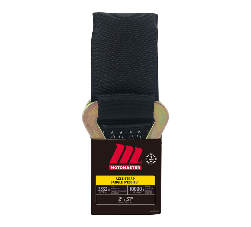 MotoMaster 10,000-lb Axle Strap, with D-rings, 2-in x 31-in N7