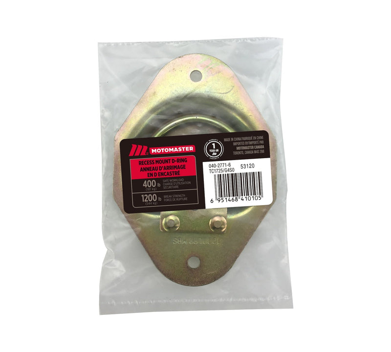 MotoMaster 1,200-lb Medium Duty D-Ring, Recessed Mountable X3