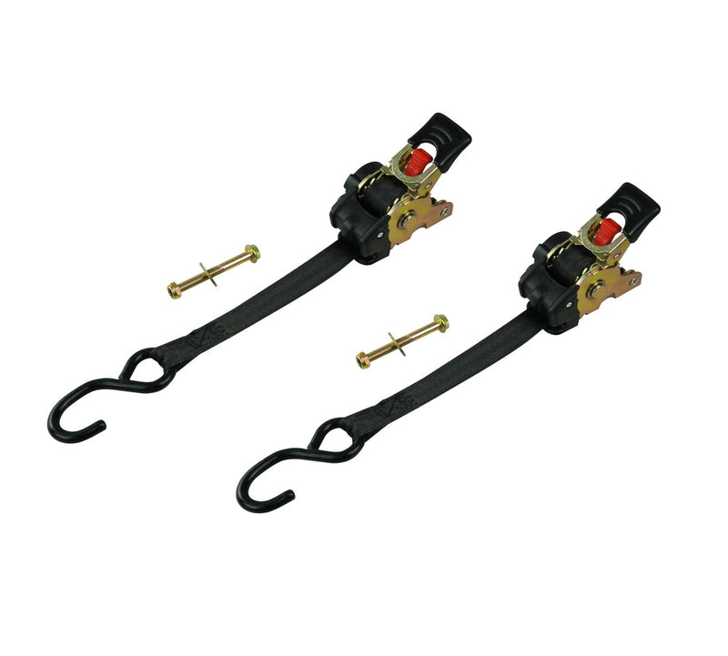 MotoMaster 1,500-lb Retractable Transom Tie Down Strap, 1-in x 6-ft (2.54 cm x 1.8 m), 2-pk W0
