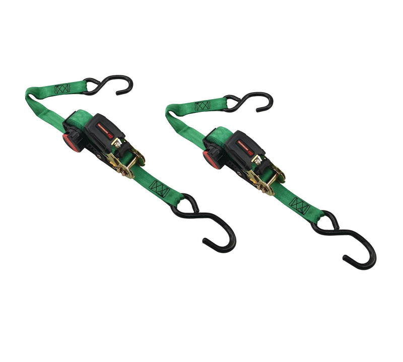 MotoMaster 1,500-lb Rocker Ratchet Tie Down, 1-in x 15-ft, 2-pk I4