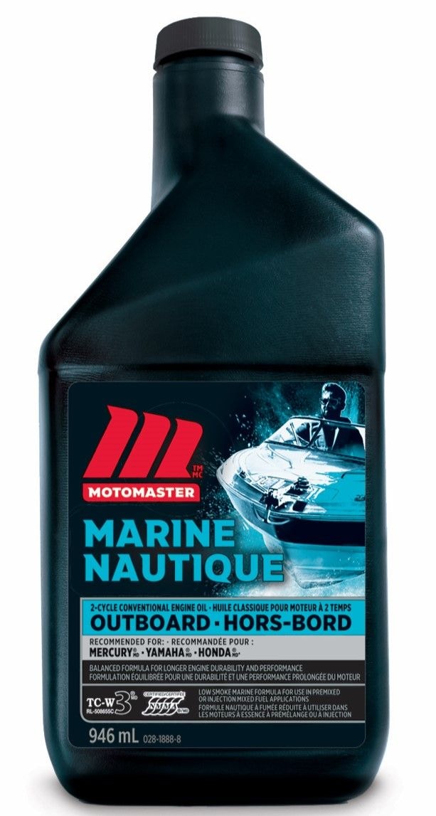 MotoMaster 2-Cycle Outboard Engine Oil, 946-ml Q9