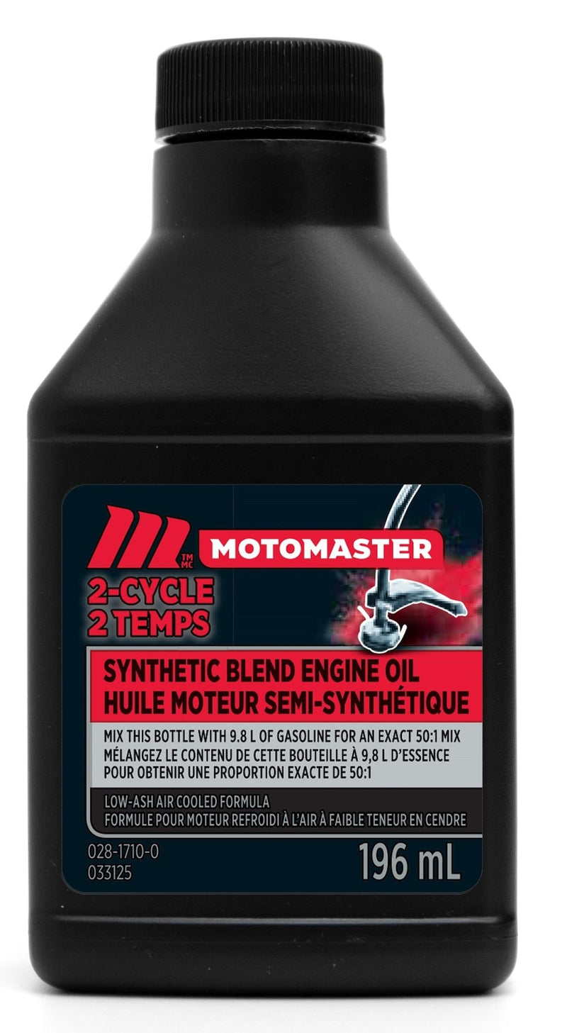 MotoMaster 2-Stroke Synthetic Blend Engine Oil 50:1 Perfect Mix, 196-mL V7