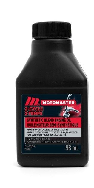 MotoMaster 2-Stroke Synthetic Blend Engine Oil 50:1 Perfect Mix, 98-mL J6
