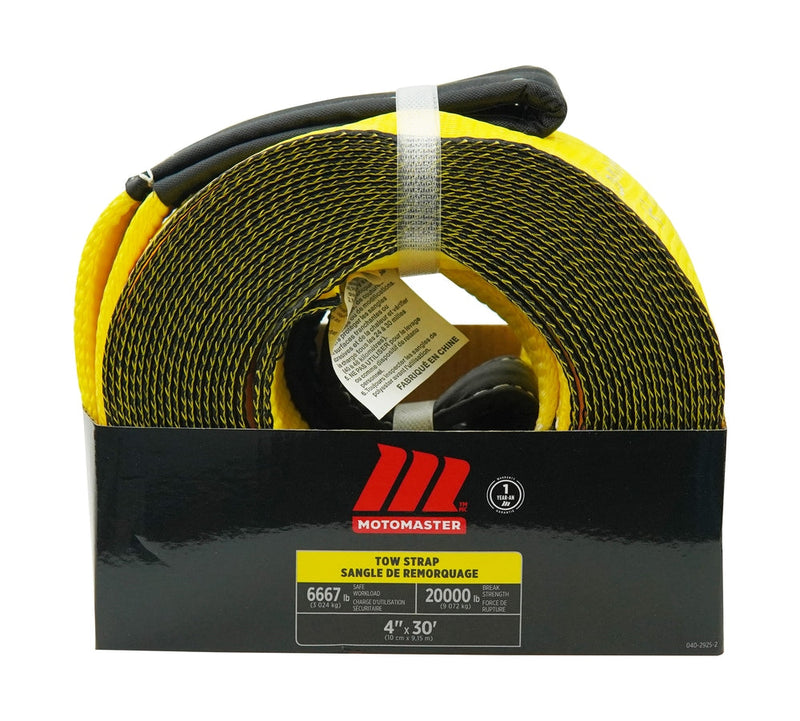MotoMaster 20,000-lb Tow Strap, 4-in x 30-ft V0