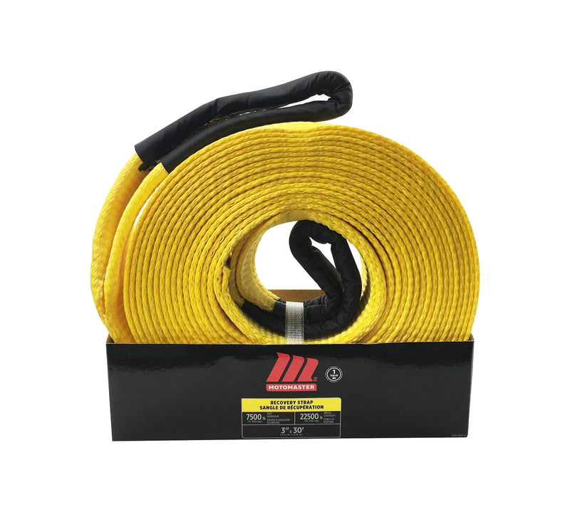 MotoMaster 22,500-lb Recovery Strap with Loop Ends, 3-in x 30-ft E4