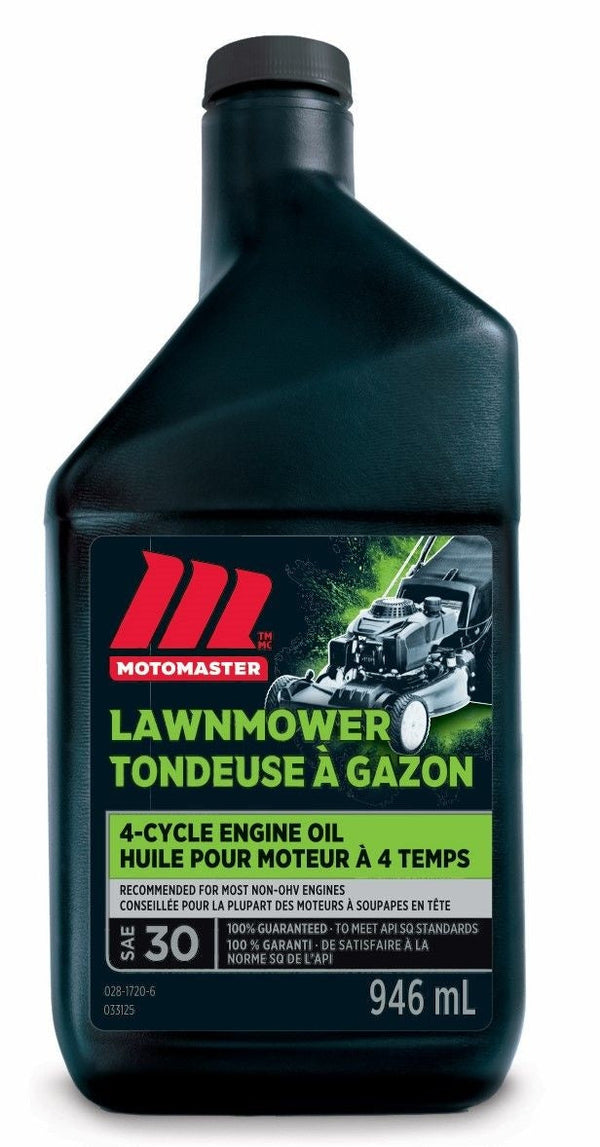 MotoMaster 4-Stroke Lawnmower Engine Oil SAE 30, 946-mL K7