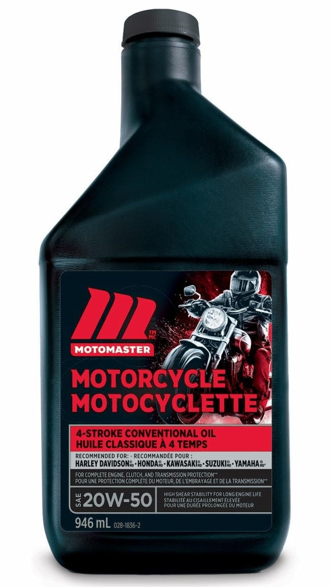 MotoMaster 4-Stroke Motorcycle Oil SAE, 946-mL Z3