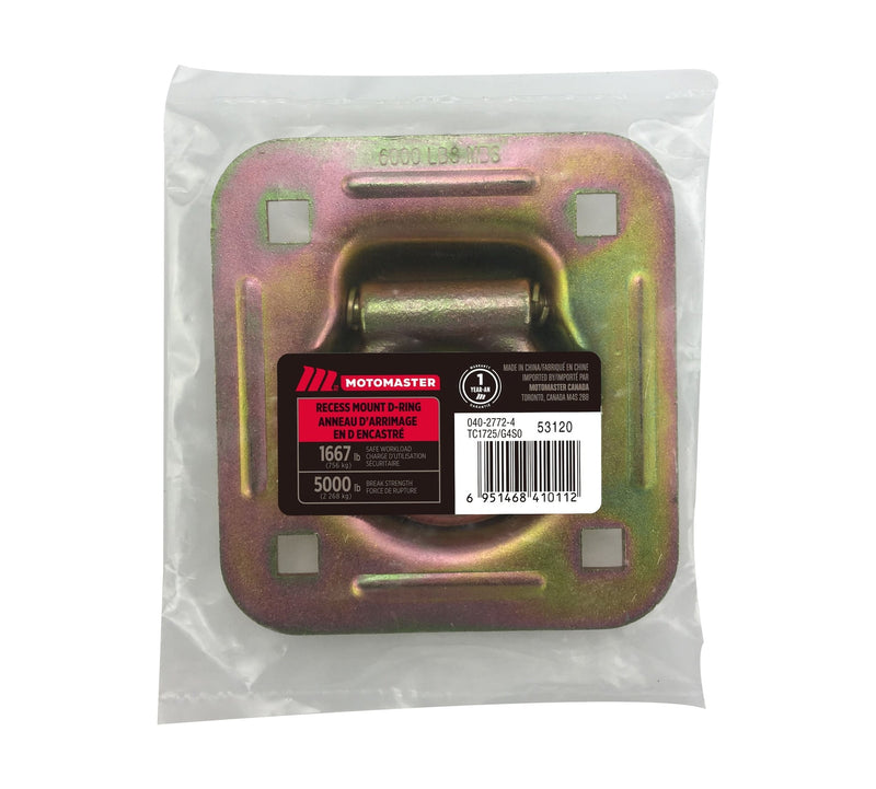 MotoMaster 5,000-lb Heavy Duty D-Ring, Recessed Mountable E8