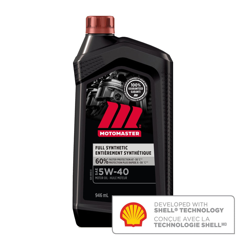 MotoMaster Full Synthetic 5W40 Synthetic Engine/Motor Oil, 946-mL T5